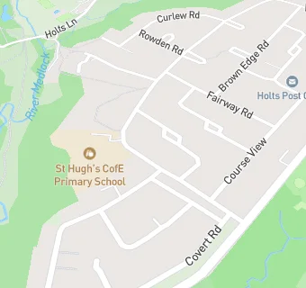 map for St Hugh's C of E Primary School