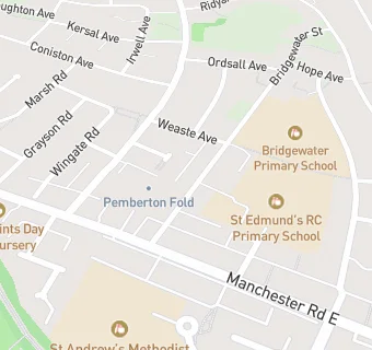 map for St Edmund's RC Primary School