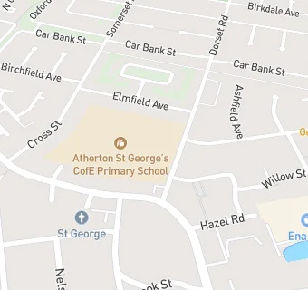 map for Atherton St George's CofE Primary School