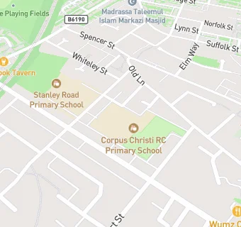 map for Corpus Christi RC Primary School