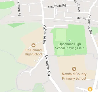 map for Up Holland High School