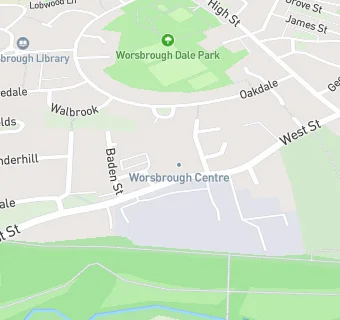 map for The Kakoty Practice Worsbrough Health Centre