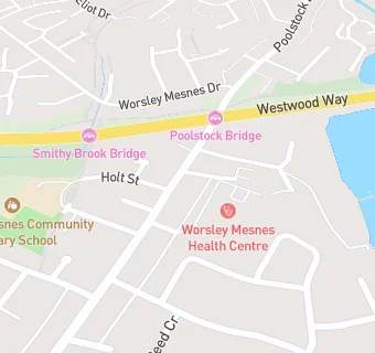 map for Hawkley Brook Medical Practice