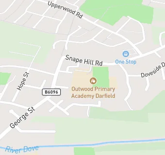 map for Outwood Primary Academy Darfield