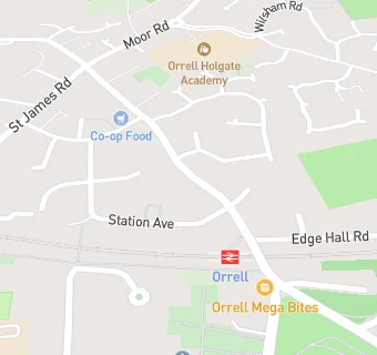 map for Billinge Medical Practice (Orrell Branch)