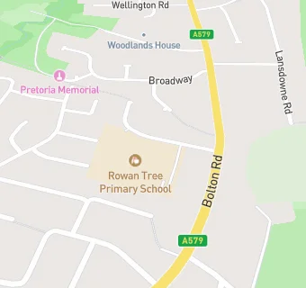 map for Rowan Tree Primary School