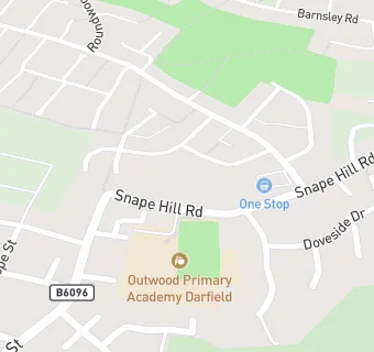 map for The Darfield Primary Academy