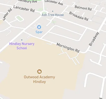 map for Outwood Academy Hindley