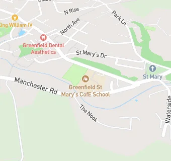 map for Greenfield St Mary's CofE School