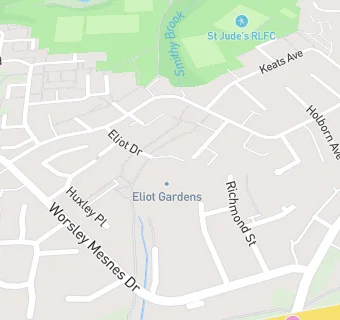 map for Eliot Gardens