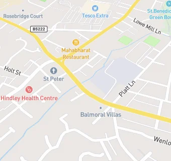 map for Mydentist, Atherton Road, Hindley 