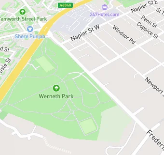 map for Werneth Park Cafe Bar