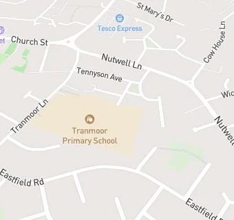 map for Tranmoor Primary