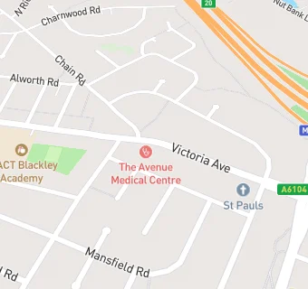 map for The Avenue Medical Centre