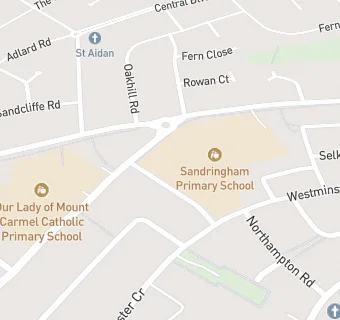 map for Sandringham Primary School