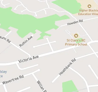 map for St Clare's Junior School