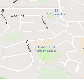 map for St Michael's Church of England Primary School, Alkrington