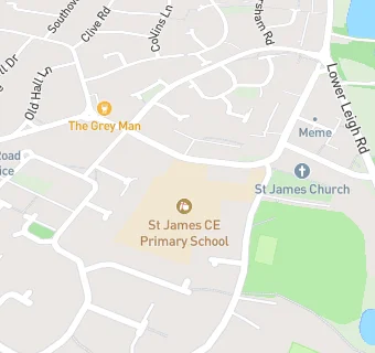 map for St James CofE Primary School, Daisy Hill