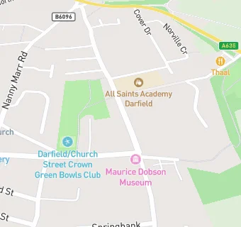 map for Darfield Dental Practice