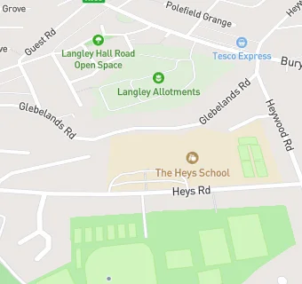 map for The Heys School