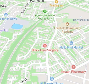 map for Block Lane Surgery