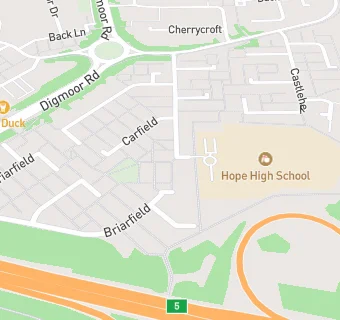 map for Hope High School