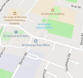 map for Armthorpe Library