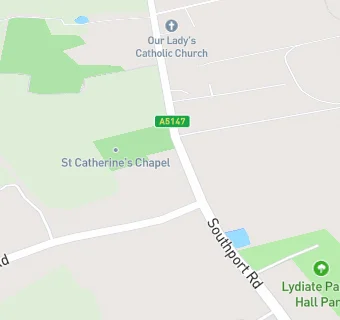 map for Lydiate Hall Farm