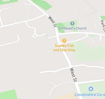 map for Scawby Primary School