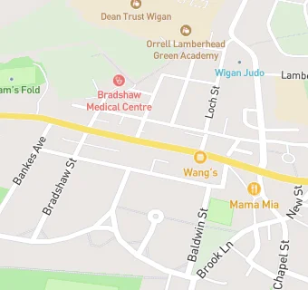 map for Wang's Takeaway