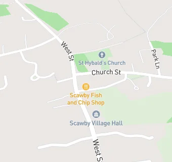 map for Scawby Post Office