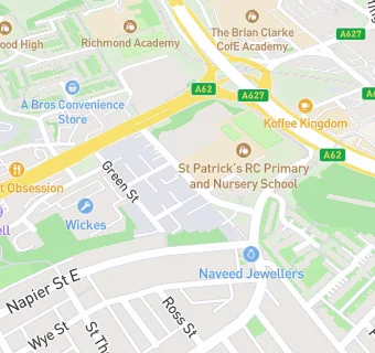 map for St Patricks Junior/Infants Sch