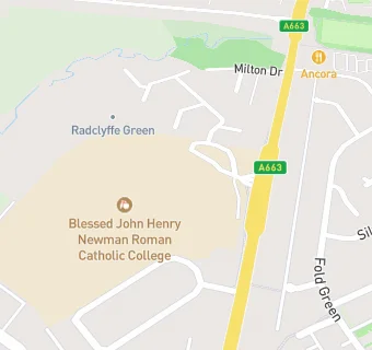 map for Blessed John Henry Newman Roman Catholic College