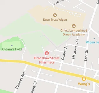 map for Bradshaw Street Pharmacy