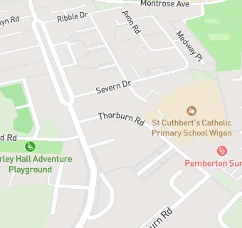 map for St Cuthbert's Early Years Centre