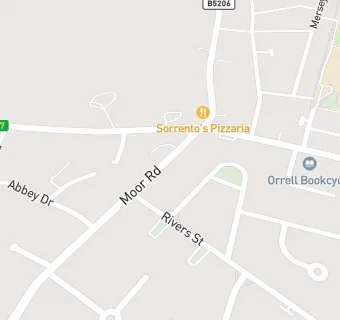 map for Mydentist, Moor Road, Orrell 