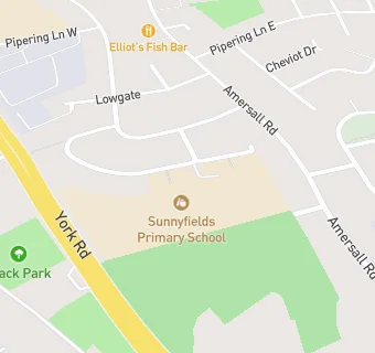 map for Scawthorpe Sunnyfields Primary School