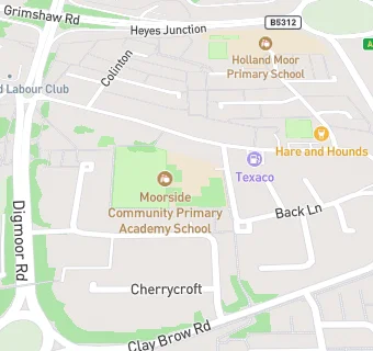 map for Moorside Community Primary School