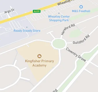 map for Kingfisher Primary School