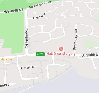 map for Hall Green Surgery