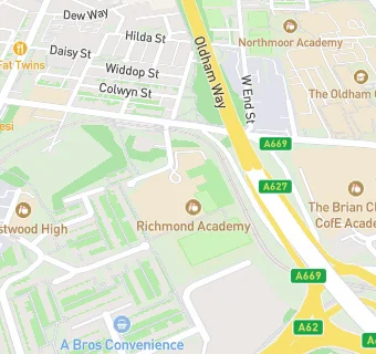 map for Richmond Junior School