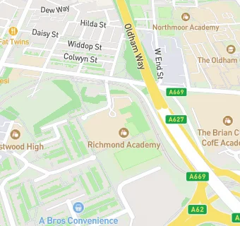 map for Richmond Academy