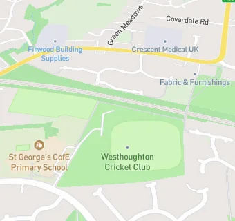 map for Westhoughton Cricket Club