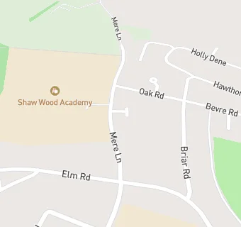 map for Shaw Wood Infant School