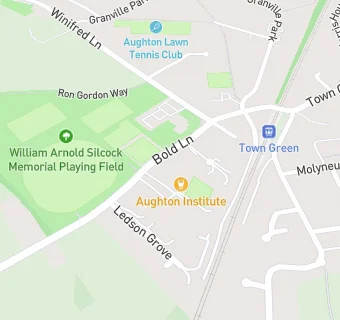 map for Aughton Institute