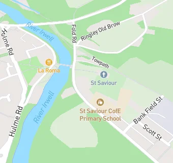 map for St Saviours School