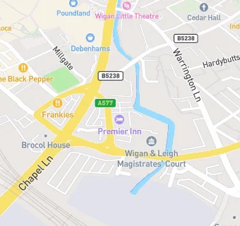 map for Premier Inn