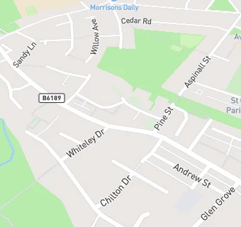 map for Middleton Hall Care Home