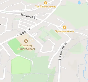 map for Knowsley Junior School