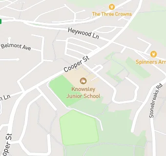 map for Knowsley Junior School